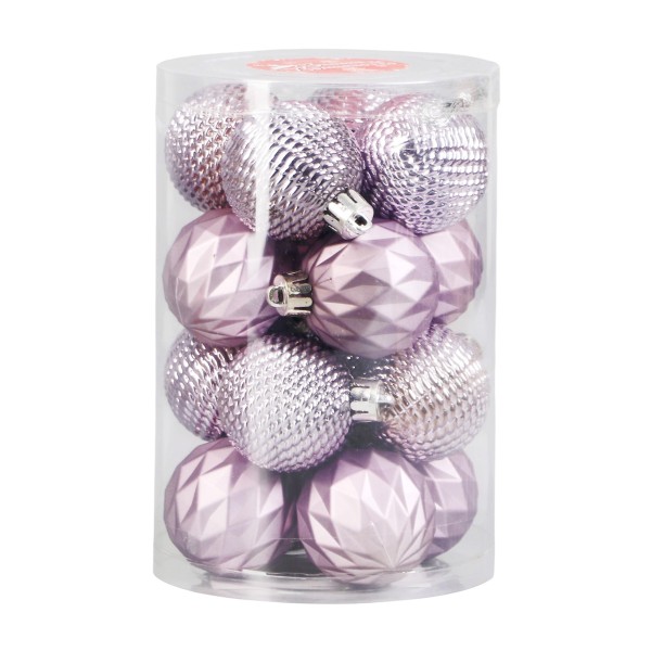 Набор шаров Изабель 4см 16шт узоры Зимнее волшебство