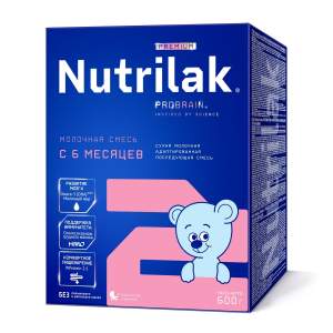 Смесь молочная Nutrilak Premium 2 с 6 месяцев 600г БЗМЖ