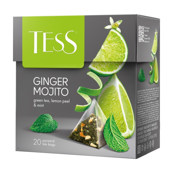 Чай зеленый Tess Ginger Mojito 20пирамидок