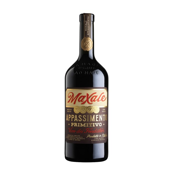 Вино красное полусухое Maxale Appassimento Primitivo Puglia 14,5% 0,75л