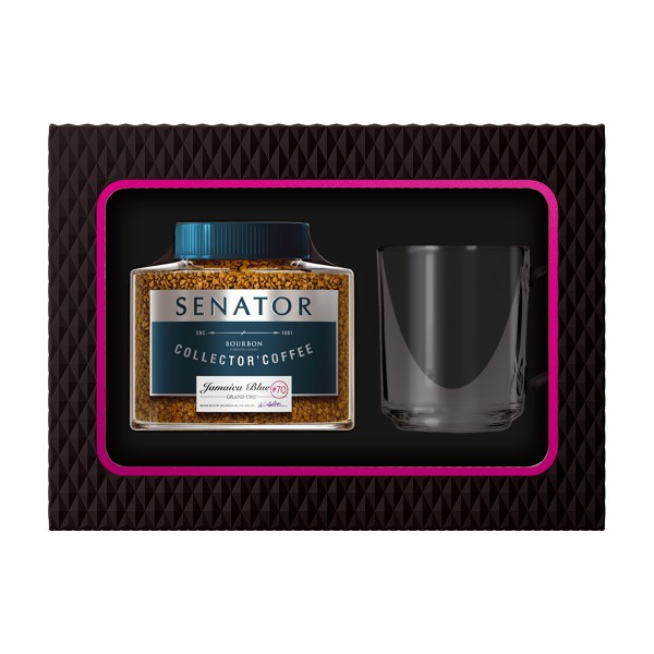 Набор подарочный кофе Senator Jamaica Blue 90г+ кружка кофейная