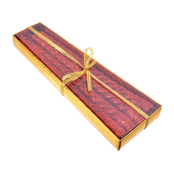 Свечи витые Звездный блеск 20см 4шт цвет красный