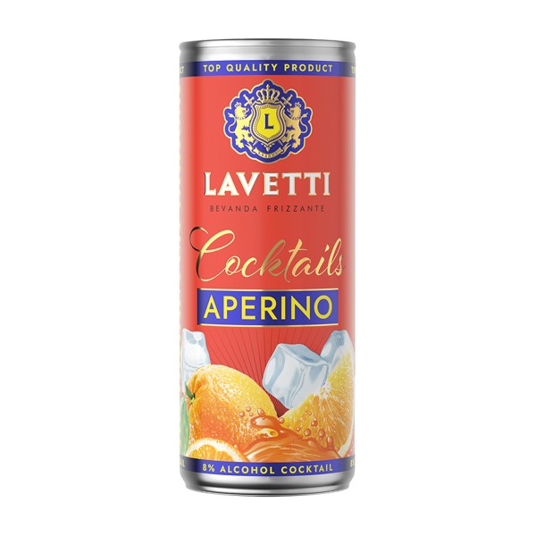 Напиток виноградосодержащий Lavetti Coctails Aperino сладкий газированный 0,25л 8%