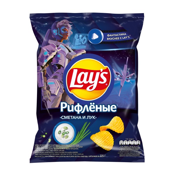 Чипсы Lay's сметана-лук 225г
