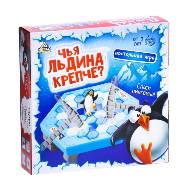 Игра настольная Чья льдина крепче? Спаси пингвина Лас Играс Kids