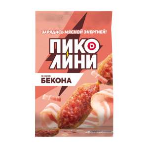 Колбаски сырокопченая Пиколини со вкусом бекона Дымов 50г
