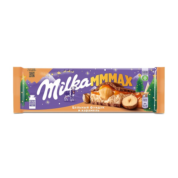 Шоколад Milka MMMах цельный фундук и карамель 270г