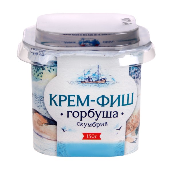 Паста рыбная Крем-фиш горбуша и скумбрия Европром 150г