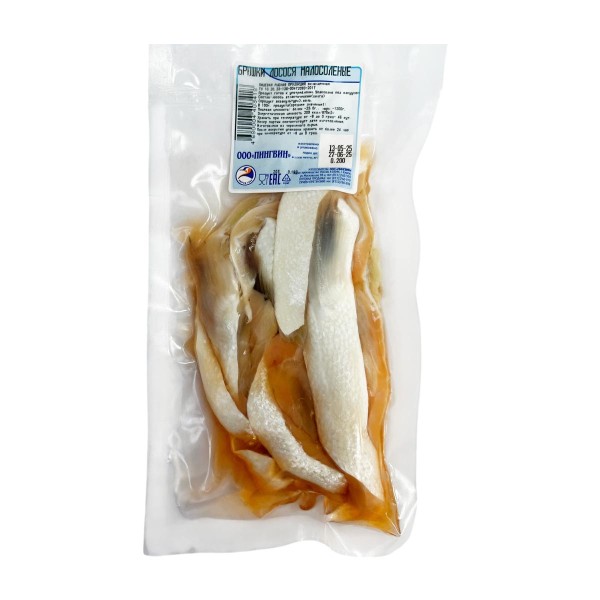 Брюшки лосося соленые Пингвин 200г