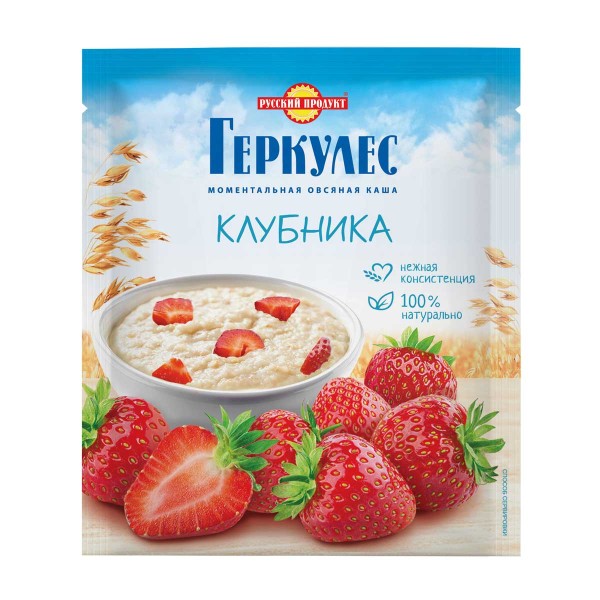 Каша овсяная Геркулес Русский продукт 35г с клубникой