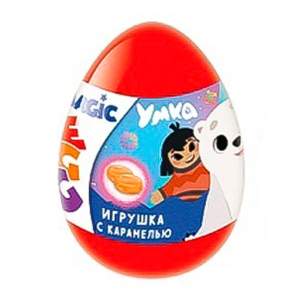 Карамель Умка magic egg в пластиковом яйце с игрушкой 10г Конфитрейд