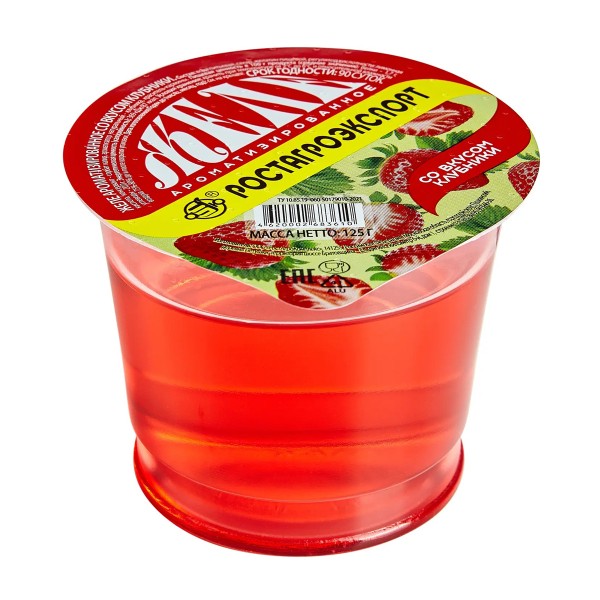 Желе Ростагроэкспорт 125г клубника