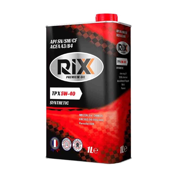 Масло моторное Rixx TP X 5W-40 SN/CF 1л
