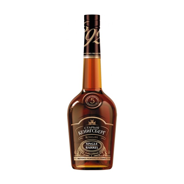Коньяк Старый Кенигсберг Single barrel 5лет 43%  0,5л