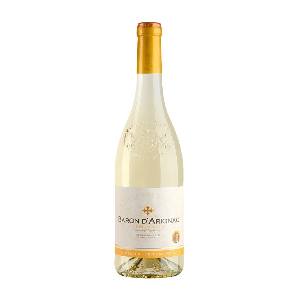 Вино белое полусладкое Baron d'Arignac 10,5% 0,75л