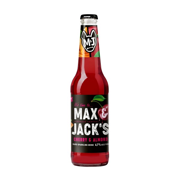 Напиток пивной Max&Jack’s Cherry Almond 4,7% 0,4л