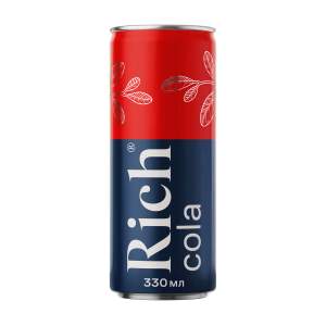 Газированный напиток Rich Cola 0,33л