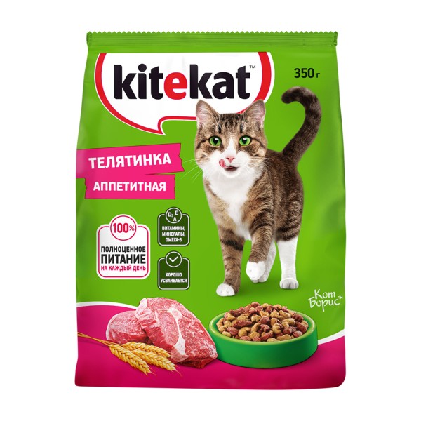 Корм для кошек Kitekat 350г телятинка аппетитная