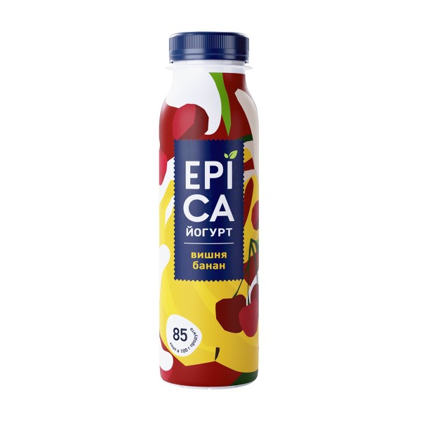 Йогурт питьевой  Epica с вишней и бананом 2,5% 260 г БЗМЖ
