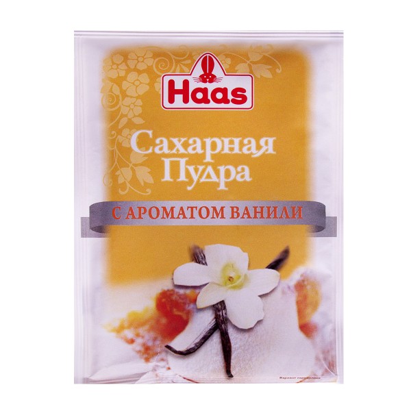 Сахарная пудра с ароматом ванили Haas 80гр