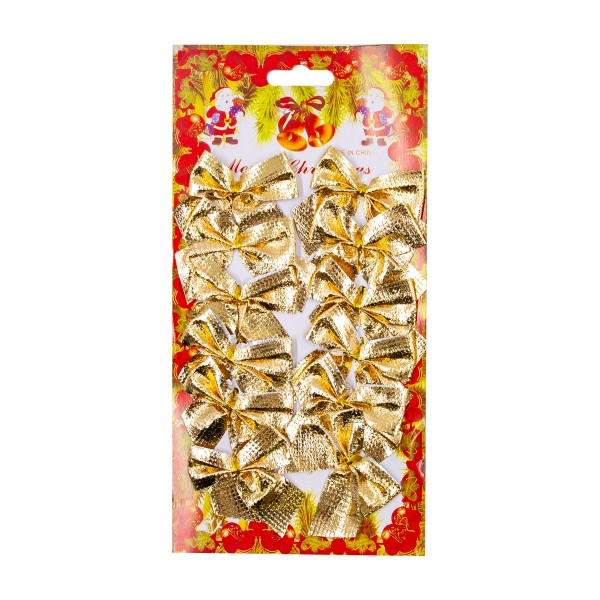 Украшение Бантики золото 5см 12шт