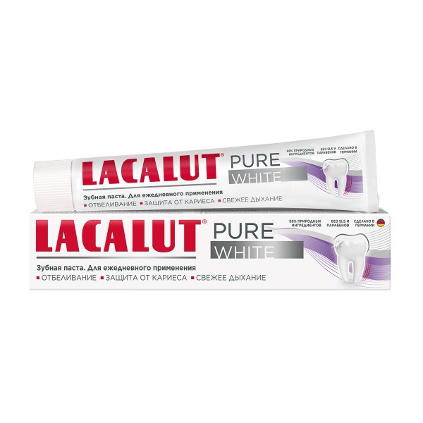 Паста зубная Lacalut Pure White 75мл