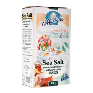 Соль морская Marbelle 750гр средняя
