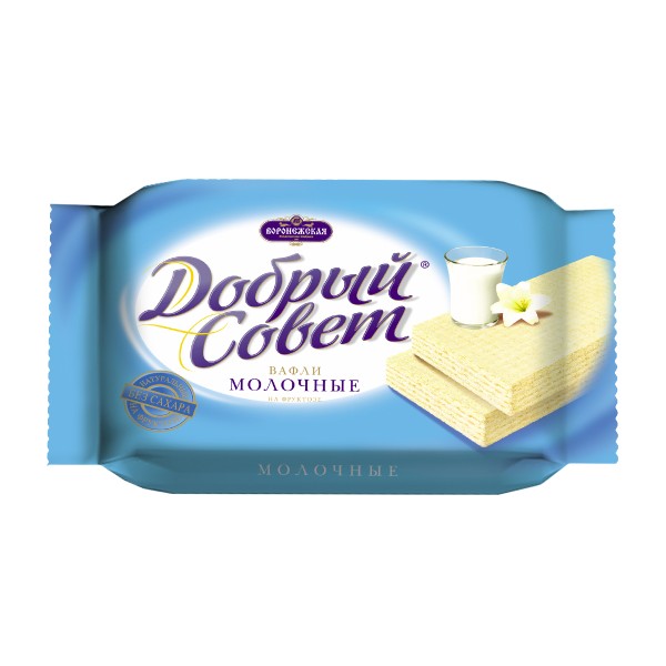 Вафли на фруктозе Добрый совет 73г молочные