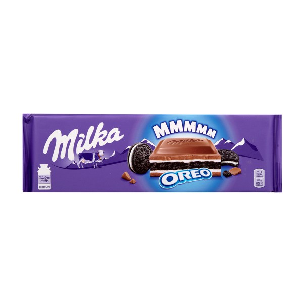 Шоколад молочный Milka с начинкой со вкусом ванили и печенья Оreo 300г