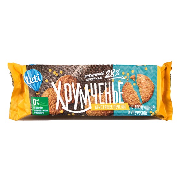Печенье Хрумченье Leti 120г с воздушной кукурузой