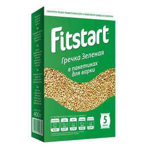 Гречка зеленая Fitstart 5штх80г варочные пакеты