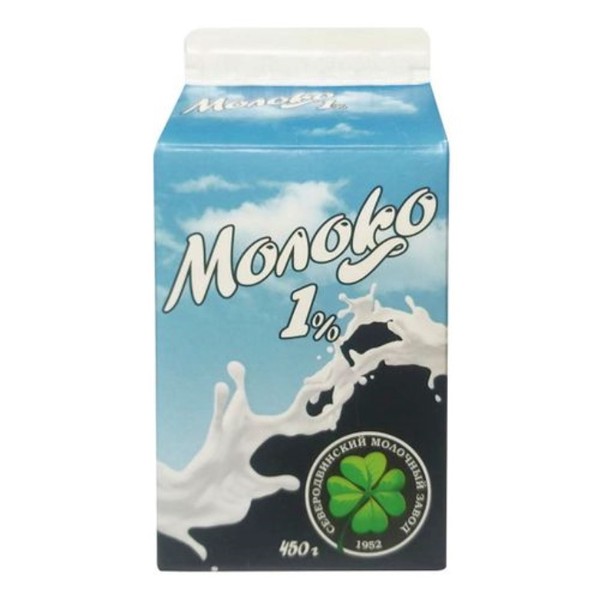 Молоко пастеризованное 1% Северодвинск-молоко 450г БЗМЖ
