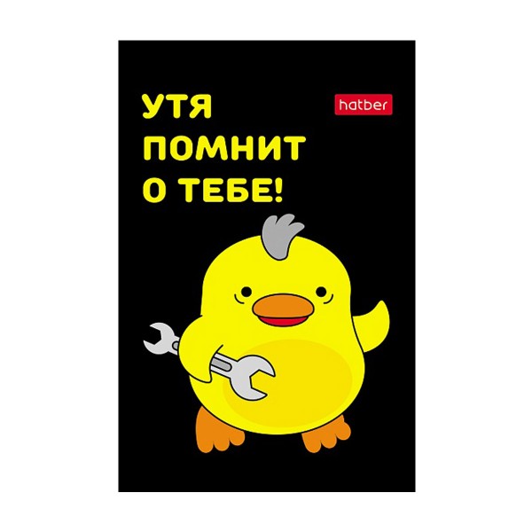 Блокнот А7 клетка 48л Hatber утякря