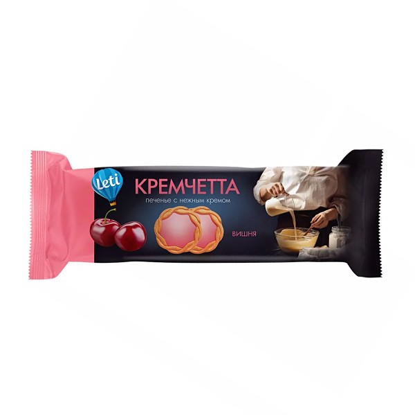 Печенье Кремчетта с ароматом вишни Leti 120г