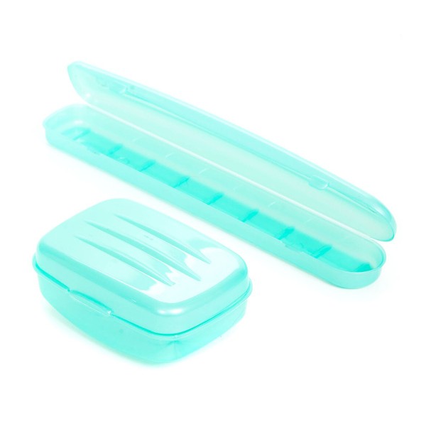 Набор дорожный 2предмета:мыльница футляр для зубной щетки Радиан