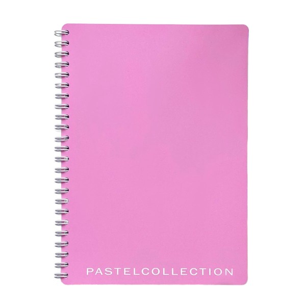 Тетрадь Pastel collection А4 80л клетка гребень Полином pink