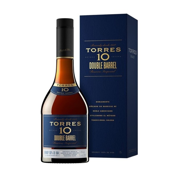 Бренди Torres 10 Double Barrel 38% 0,7л (подарочная упаковка)