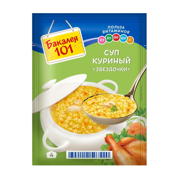 Суп Бакалея 101 Куриный 60г Русский Продукт