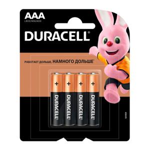 Батарейка Duracell basic LR03-4BL ААА 4шт