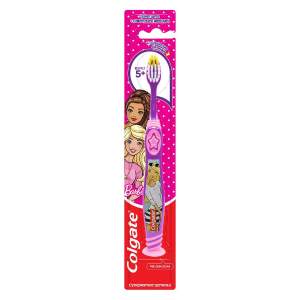 Зубная щетка детская Colgate Barbie/Star Smile 5+, для детей от 5 лет, ультрамягкая
