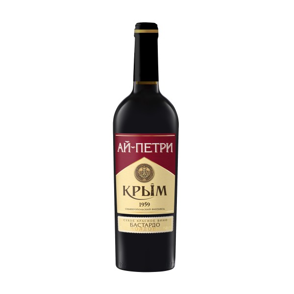 Вино красное сухое Ай-Петри Бастардо Молдова 11% 0,75л Крым