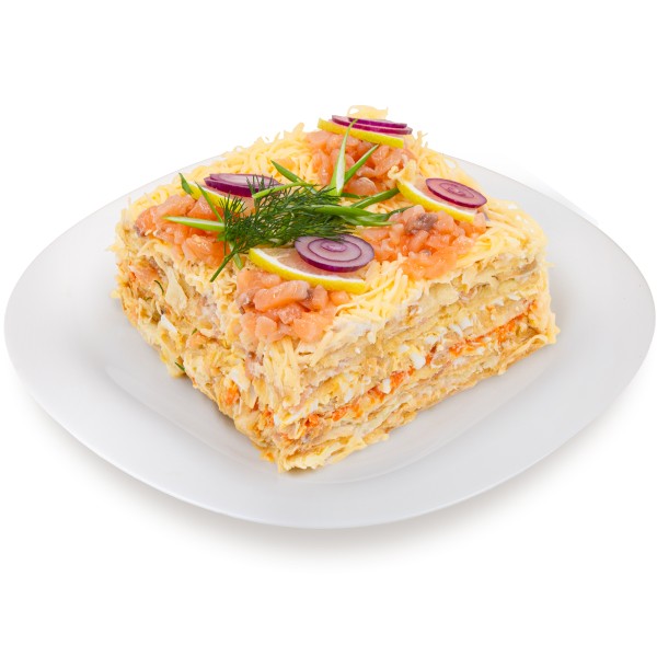 Салат Наполеон с семгой производство Макси