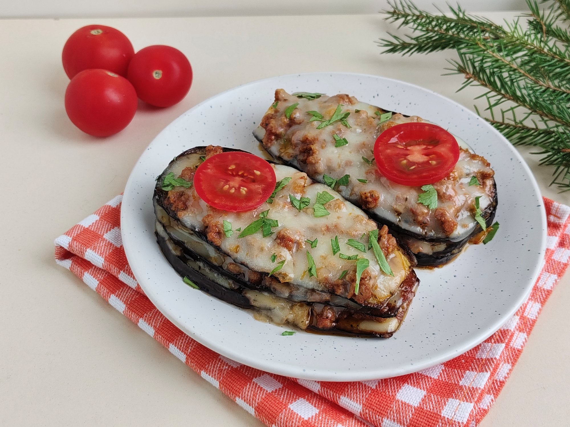 Слоёные баклажаны с фаршем