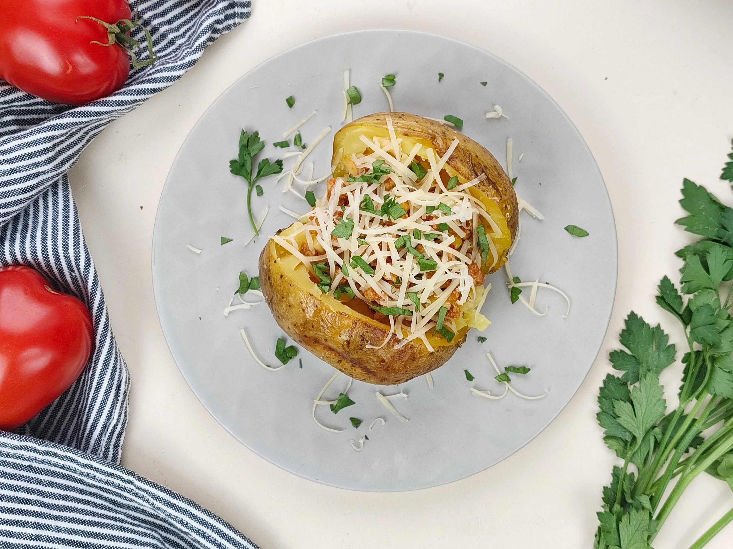 Запеченная картошка с начинкой