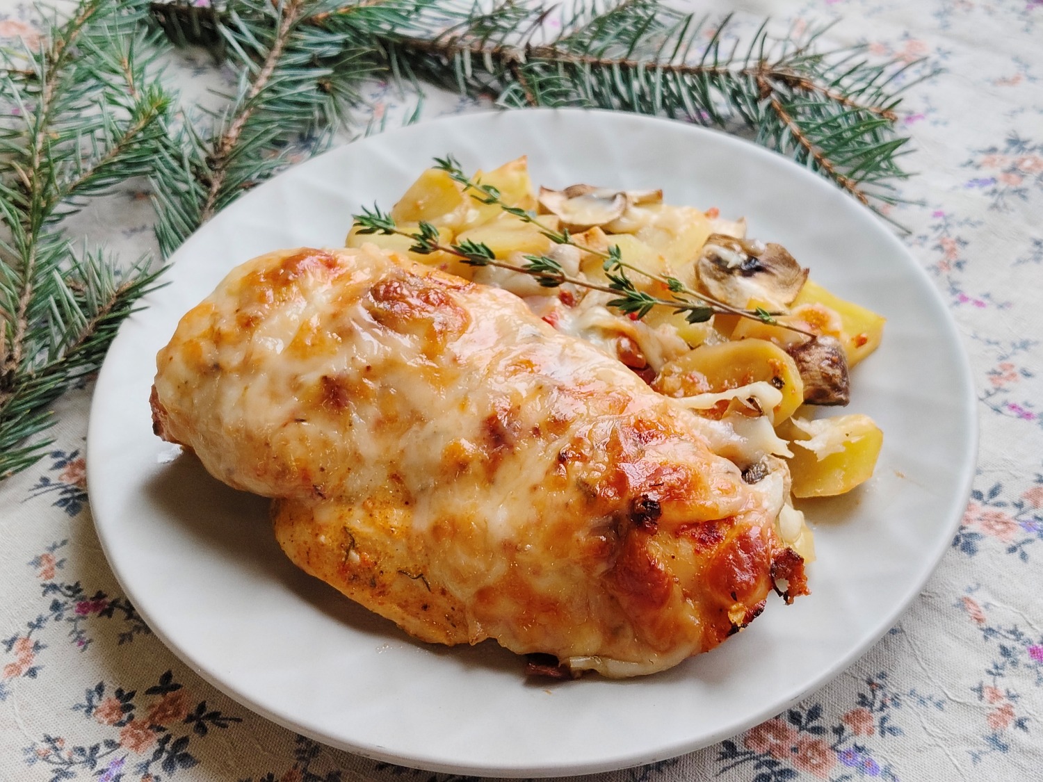 Лодочки с курицей и овощами